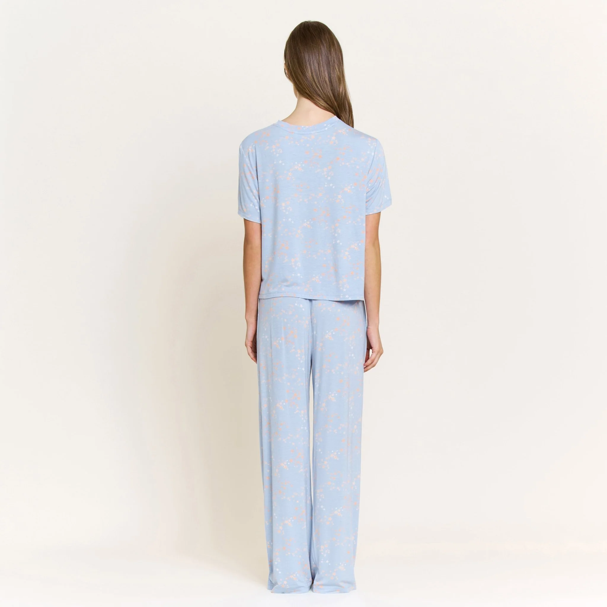 All American Tee Pant Set in Periwinkle Stars - Image 4