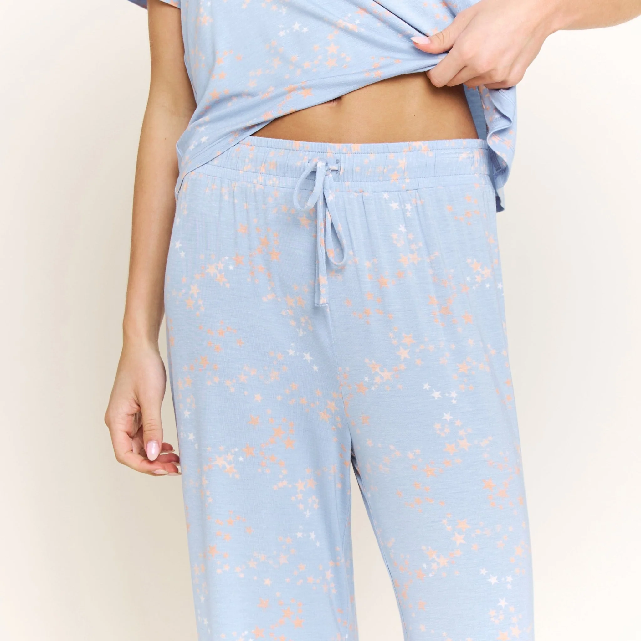 All American Tee Pant Set in Periwinkle Stars - Image 5