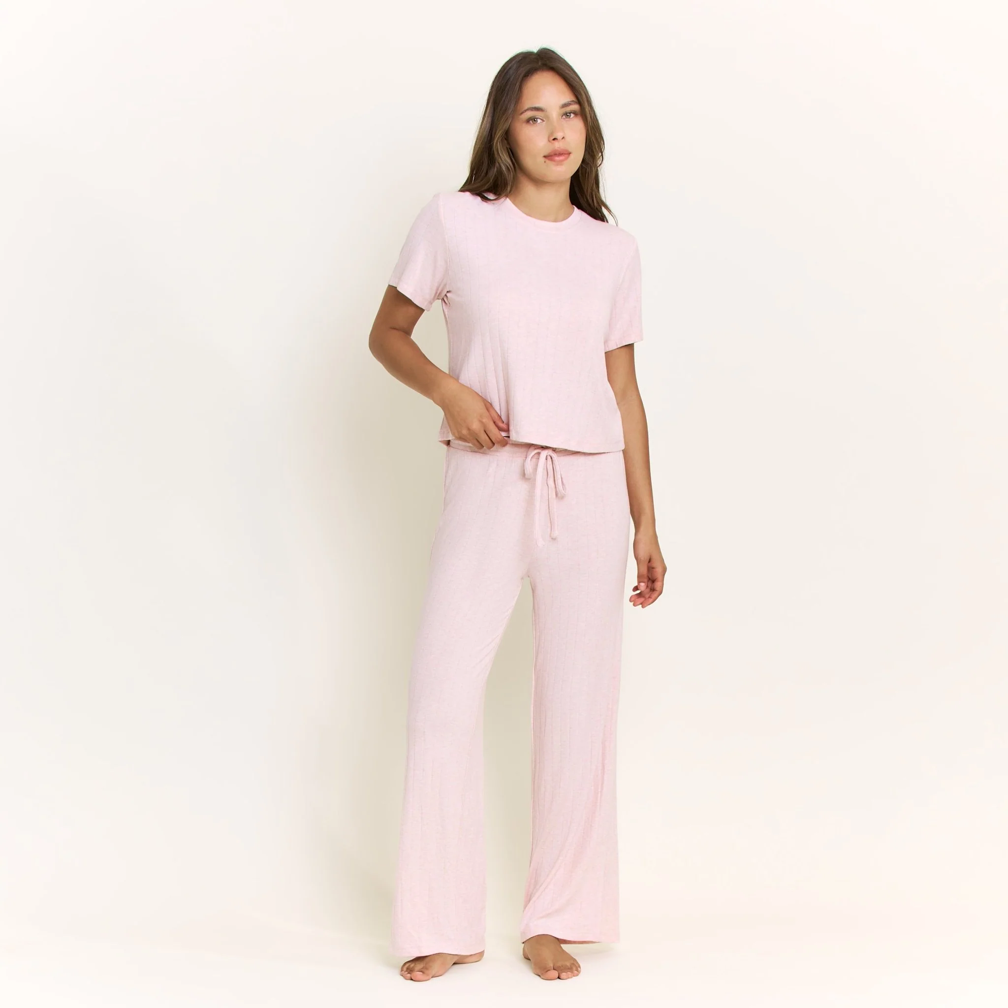 Cloud Modal Pant in Heather Rose Quartz - Image 4