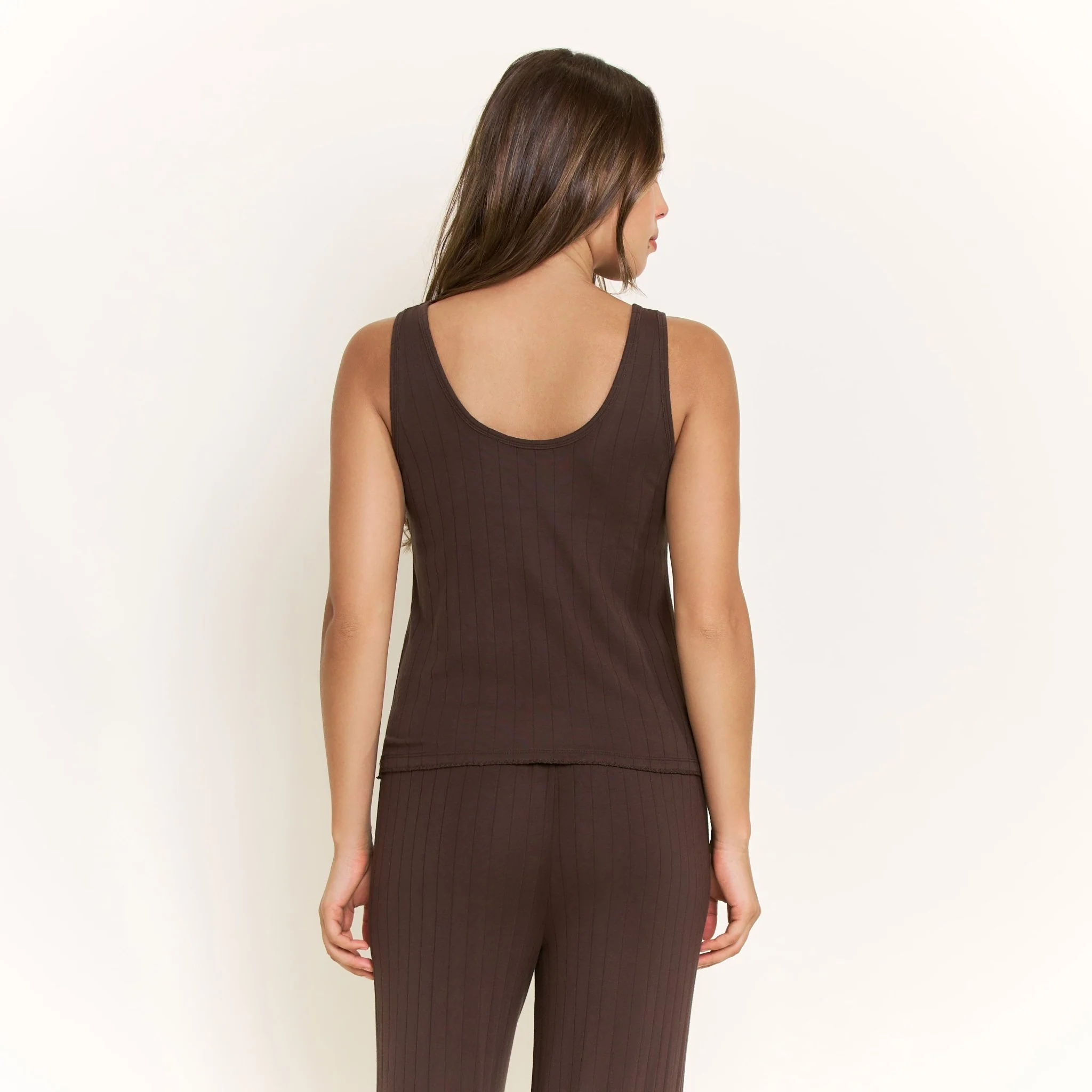 Cloud Modal Tank in Chocolate - Image 4