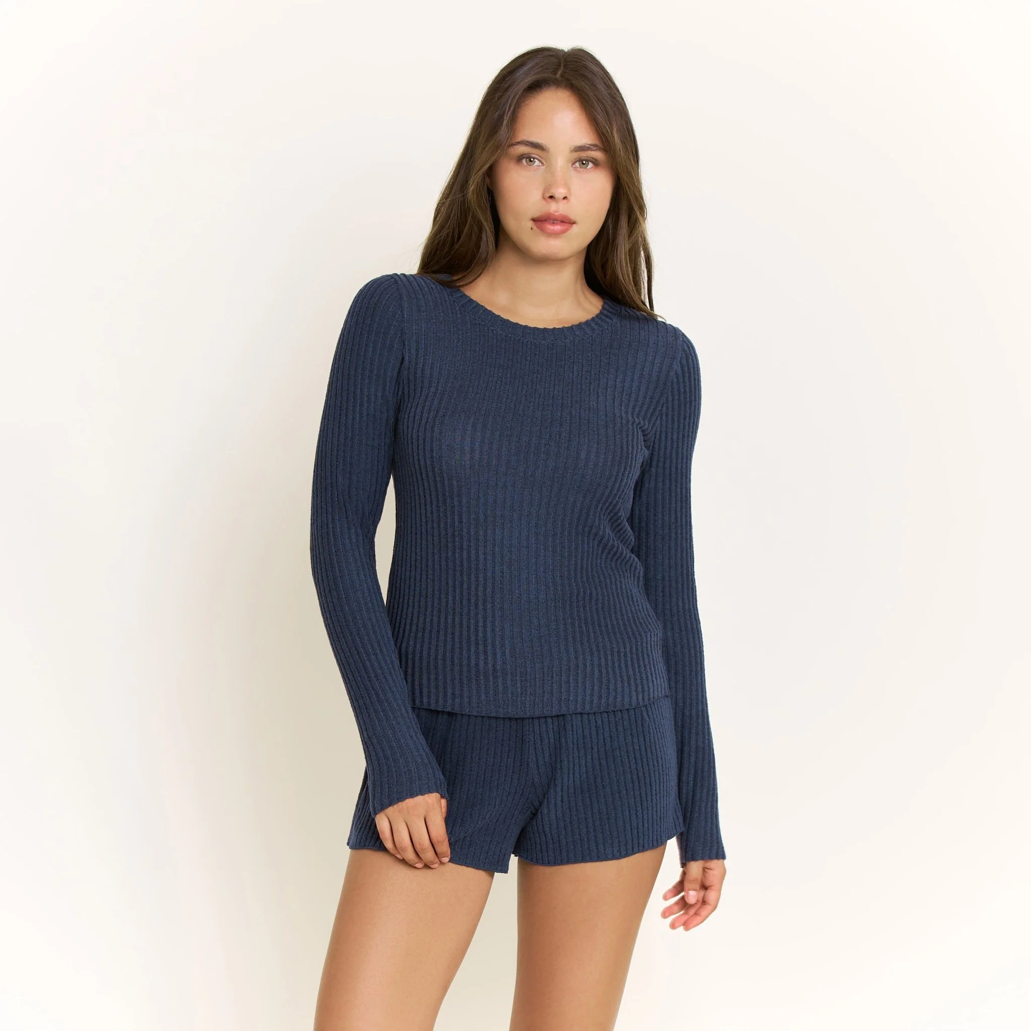 Dream Cloud Long Sleeve Top in Midnight