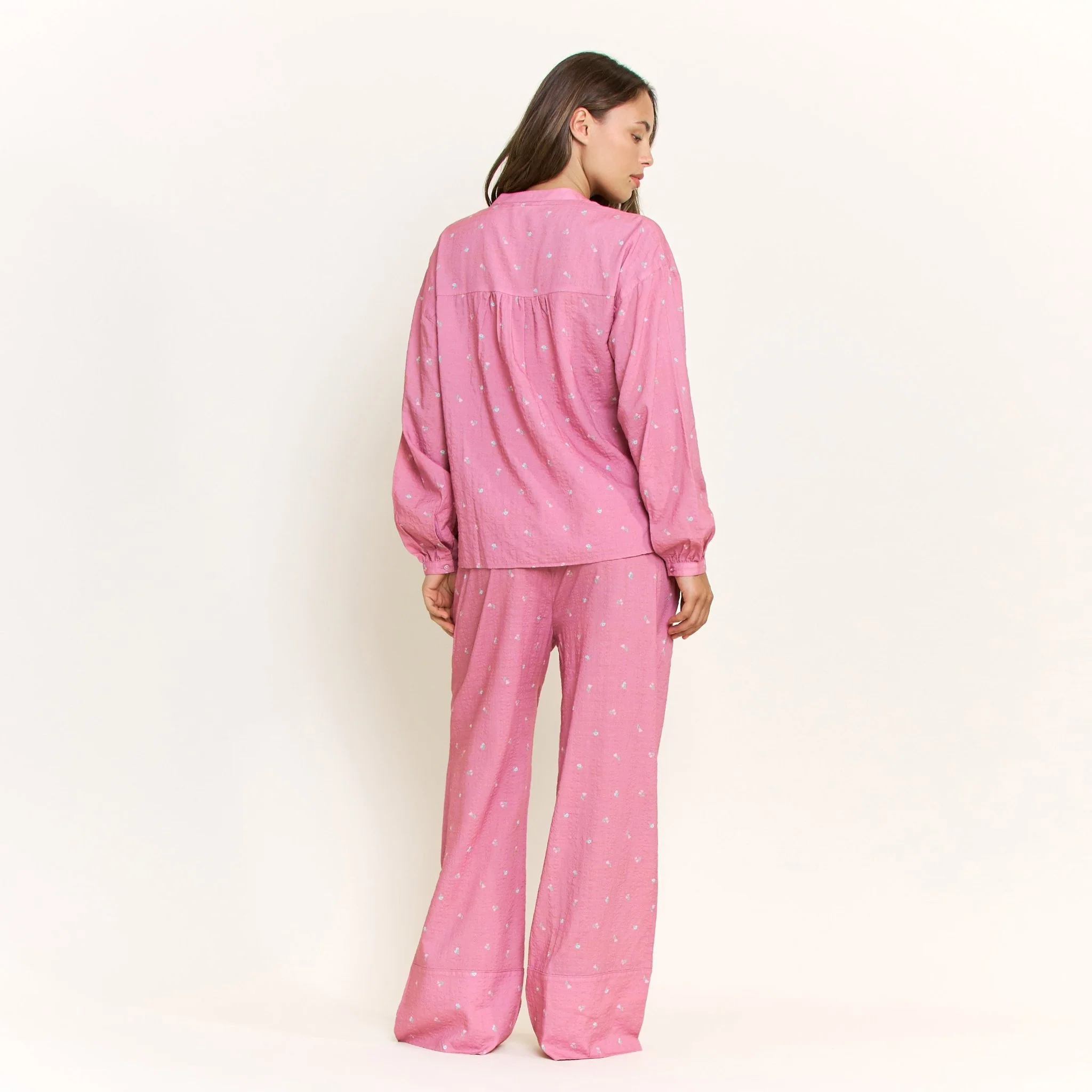 Good Life Long Sleeve Pant Set in Rosy Meadow Ditsy - Image 4