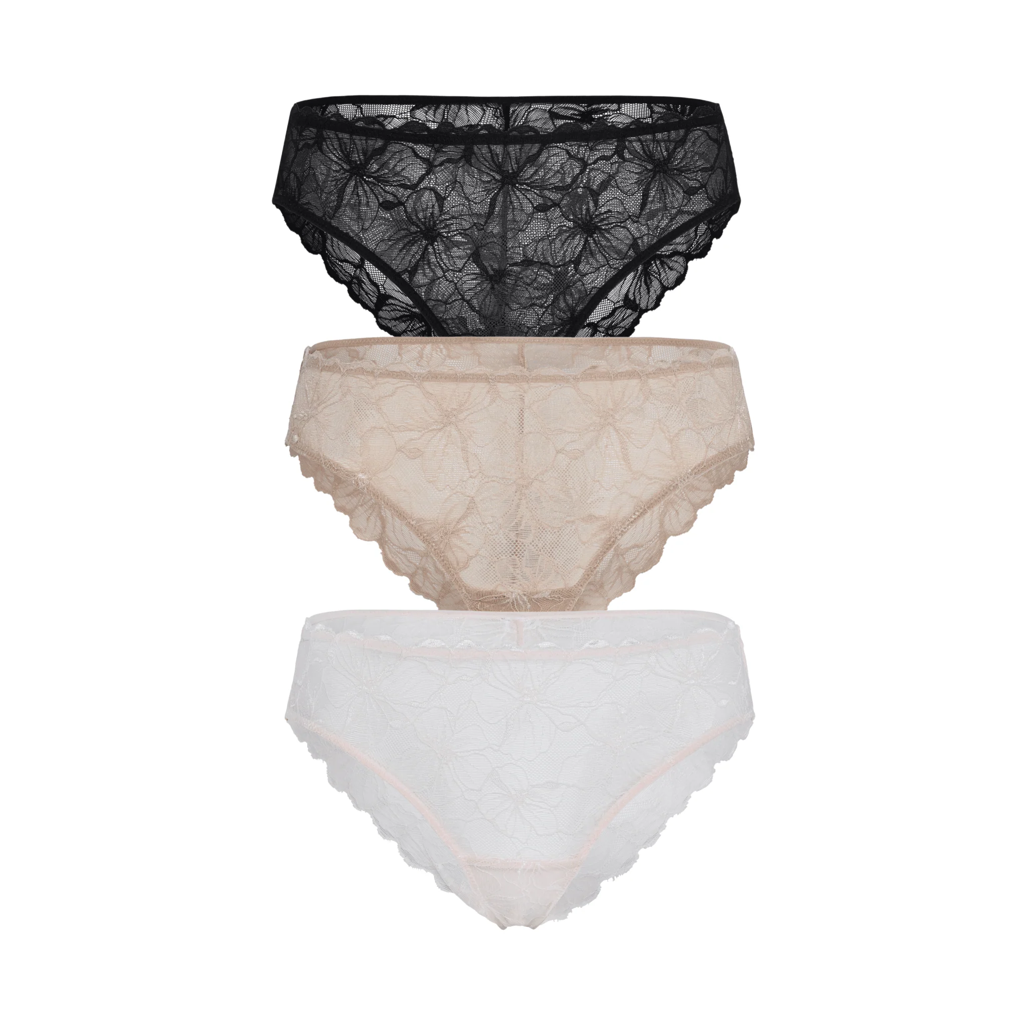 Jessa Bikini 3-Pack in Basics & Ballet Slipper
