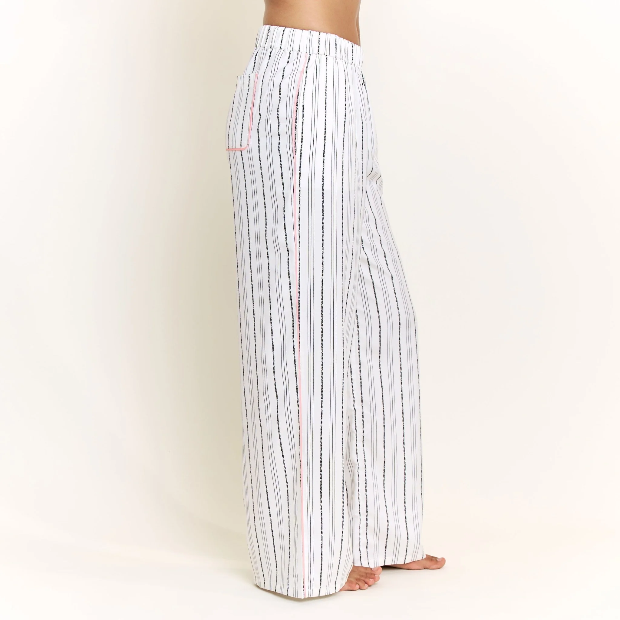 Nap Era Pant in Ivory Stripe - Image 3