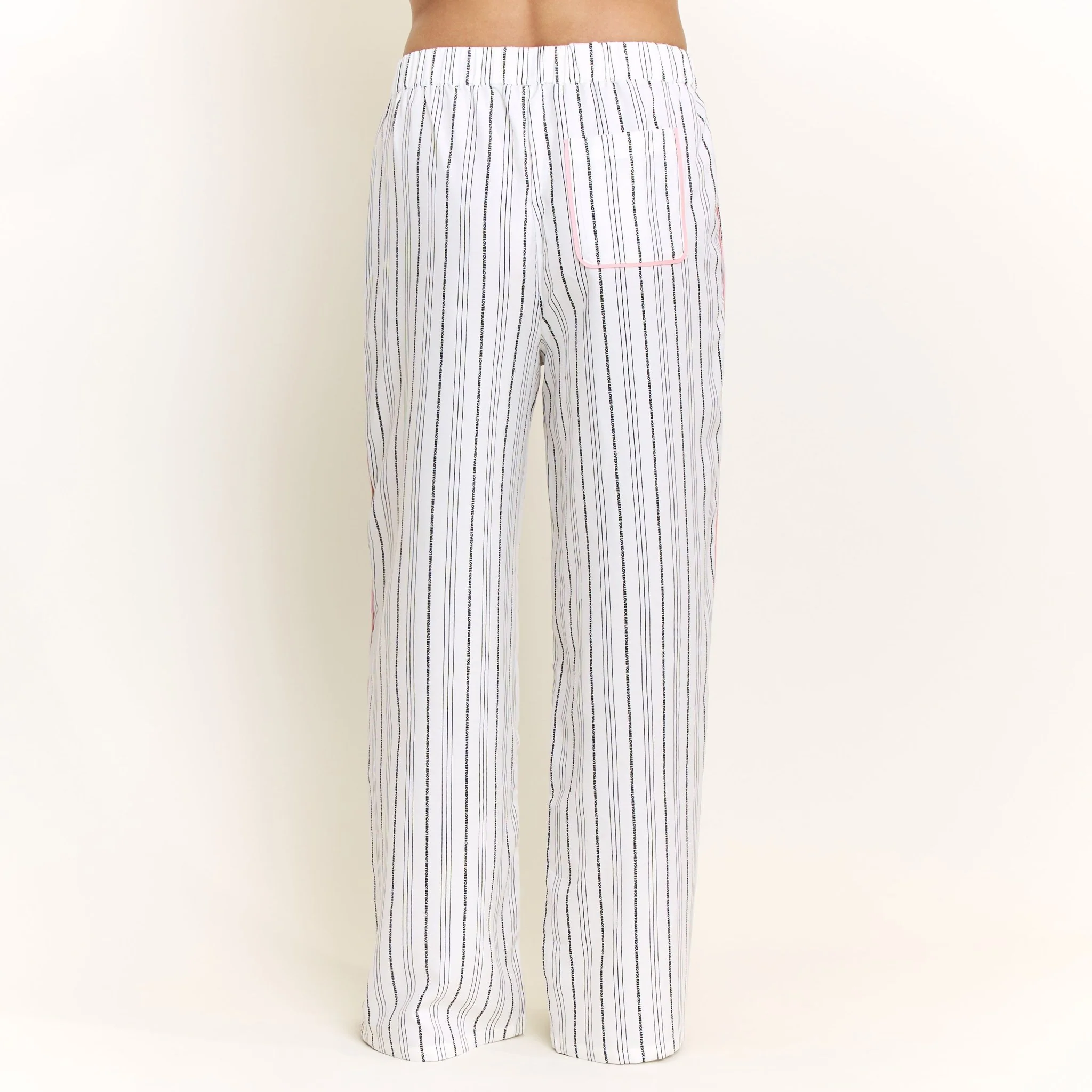 Nap Era Pant in Ivory Stripe - Image 4