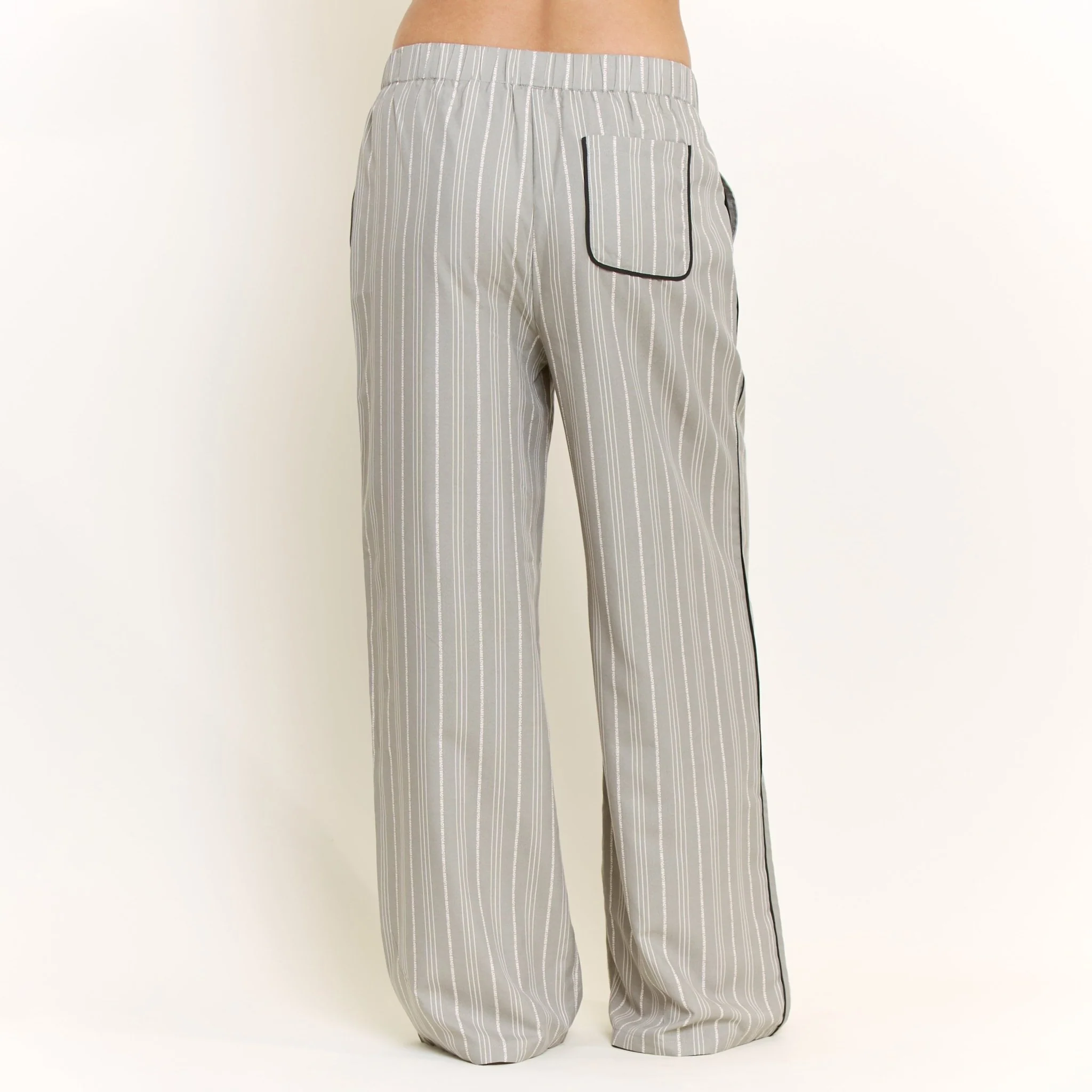 Nap Era Pant in Soft Olive Stripe - Image 4