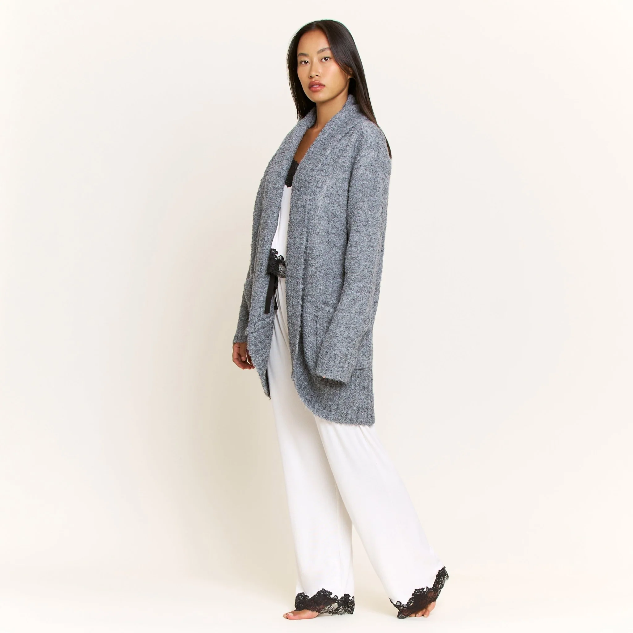Ready to Relax Cardigan in Heather Grey - Image 4