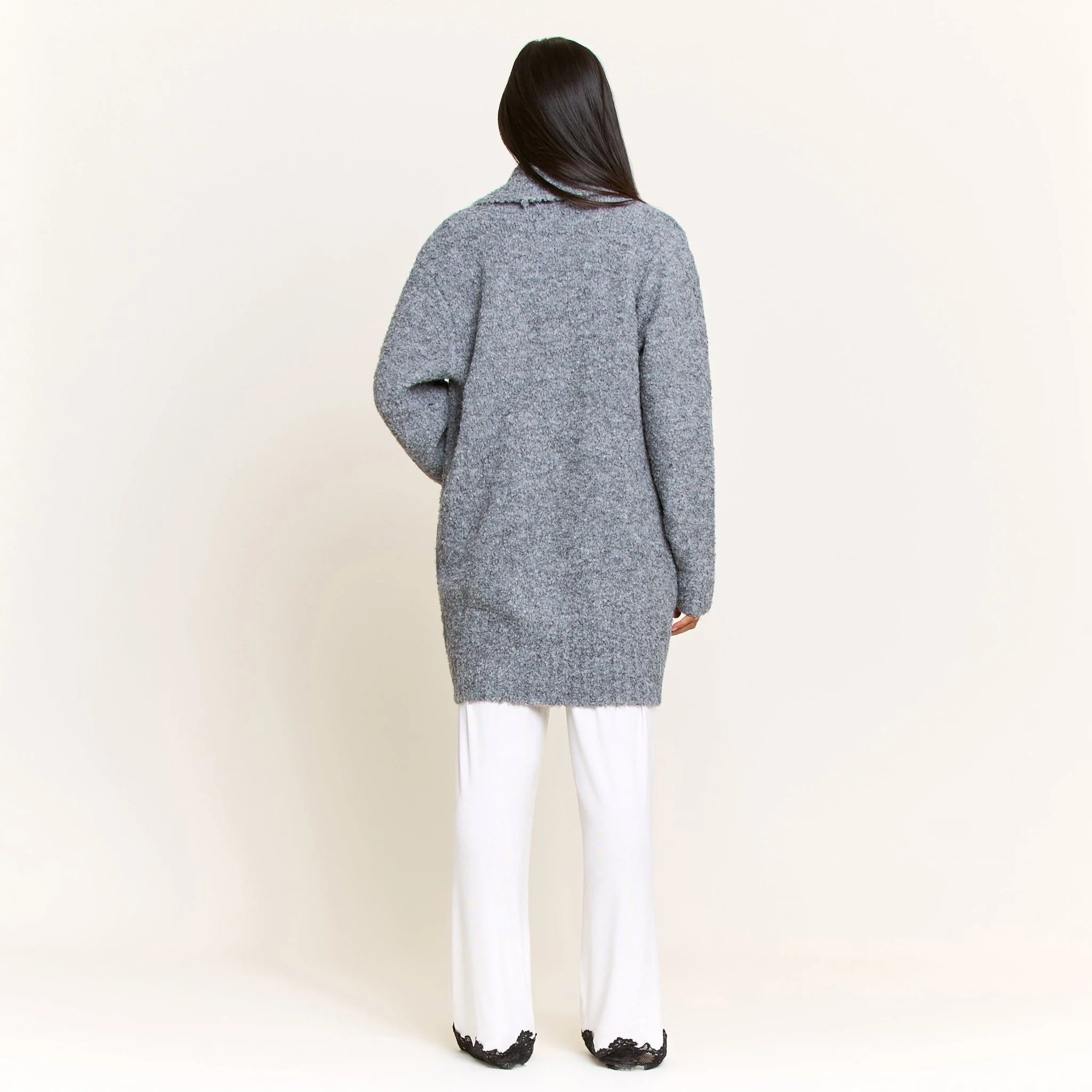 Ready to Relax Cardigan in Heather Grey - Image 5