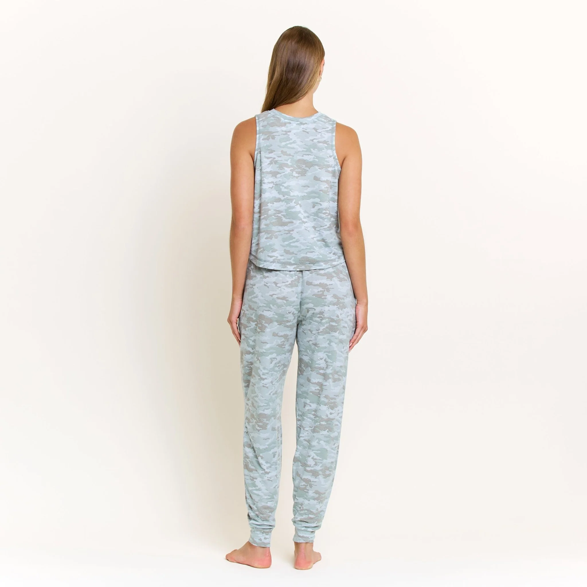 Star Seeker Tank Pant Set in Fern Camo - Image 4
